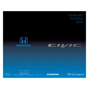 Honda Civic Coupe LX 2014 Technology manual cover