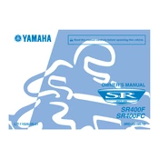 Yamaha SR400F, SR400FC SR 2015 manual cover