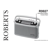 Roberts R9927 Classic 927 Analogue 2016 manual cover