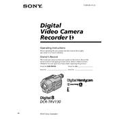 Sony DCR-TRV130 manual cover