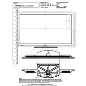 Sony KDL-46HX800 manual cover