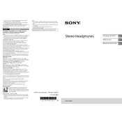 Sony MDR-1AM2 manual cover