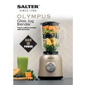 Salter EK4383GOLD Olympus 800W Glass Jug Blender manual cover