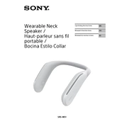 Sony SRS WS1 manual cover