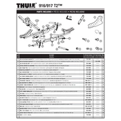 Thule T2 916 manual cover