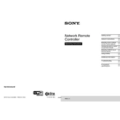 Sony RMN-U1 manual cover