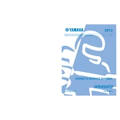 Yamaha WR450FD 2013 manual cover