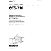 Sony CFS-710 manual cover