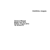 Vauxhall Insignia 2012 manual cover