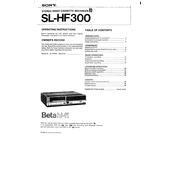 Sony SL-HF300 manual cover