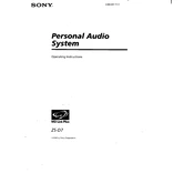 Sony ZS-D7 manual cover