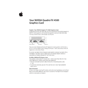 Apple Mac G5 NVIDIA Quadro FX 4500 manual cover