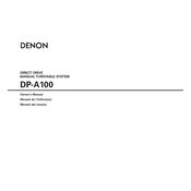 Denon DP-A100  manual cover