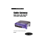 Linksys BEFCMUH4 Cable Gateway Modem Router manual cover