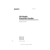 Sony CFD-Z110 manual cover