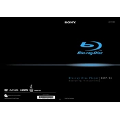 Sony BDP-S1 manual cover