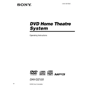 Sony DAV-DZ120 manual cover