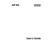 Epson AP-60 manual cover