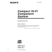 Sony CHC-CL1 manual cover