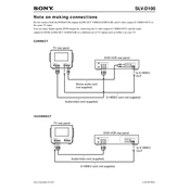 Sony SLV-D100 manual cover