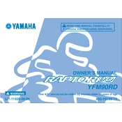 Yamaha YFM90RD Raptor 90 2013 manual cover