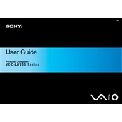 Sony VGC-LV250J manual cover