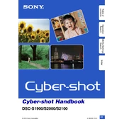 Sony DSC-S1900 manual cover