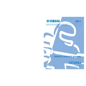 Yamaha YZ125A1 2011 manual cover