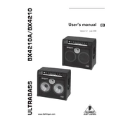 Behringer Ultrabass BX4210 manual cover