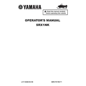 Yamaha SRX1NK 2019 manual cover