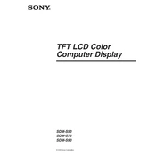 Sony SDM-S53 manual cover