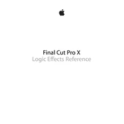 Apple Final Cut Pro X Logic Effects Reference manual cover