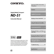 Onkyo ND S1 manual cover