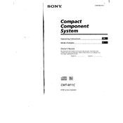 Sony CMT-M11C manual cover