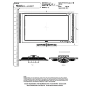 Sony KDL-40XBR7 manual cover