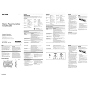 Sony XM-GTX6041 manual cover