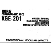 KORG KGE-201 manual cover