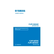 Yamaha FJR13ESG, FJR13ESGC FJR1300AE 2016 manual cover