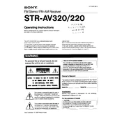 Sony STR-AV220 manual cover