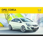 Opel Corsa 2013.5 manual cover