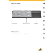 Behringer 104 manual cover