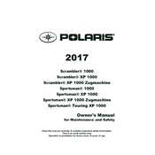 Polaris Scrambler 1000 XP Zugmaschine manual cover