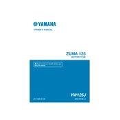 Yamaha YW125J Zuma 125 2018 manual cover