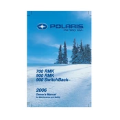 Polaris 700 900 RMK, 900 Switchback manual cover