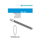 Sennheiser ME 67 manual cover