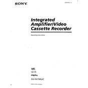 Sony SLV-AV100 manual cover