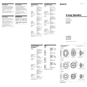 Sony XS-R1341 manual cover