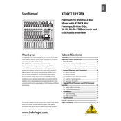 Behringer XENYX 1222FX manual cover