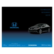 Honda Civic Sedan 2013 Technology manual cover