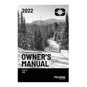 Polaris 600 Indy SP 137 manual cover